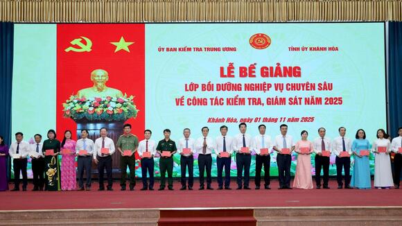 Bồi dưỡng nghiệp vụ chuyên sâu về công tác kiểm tra, giám sát cho đội ngũ cán bộ kiểm tra tỉnh Khánh Hòa