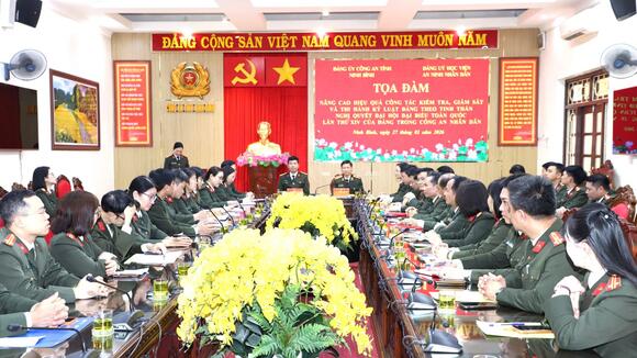 Tọa đàm nâng cao hiệu quả công tác kiểm tra, giám sát và thi hành kỷ luật đảng theo tinh thần Nghị quyết Đại hội XIV của Đảng