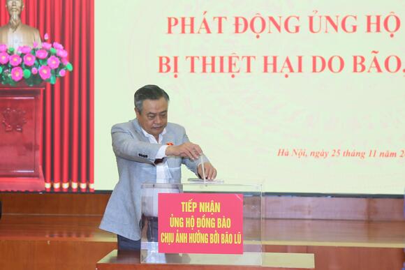 Cơ quan UBKT Trung ương tổ chức Lễ phát động ủng hộ đồng bào các tỉnh miền Trung - Tây Nguyên bị thiệt hại do mưa lũ