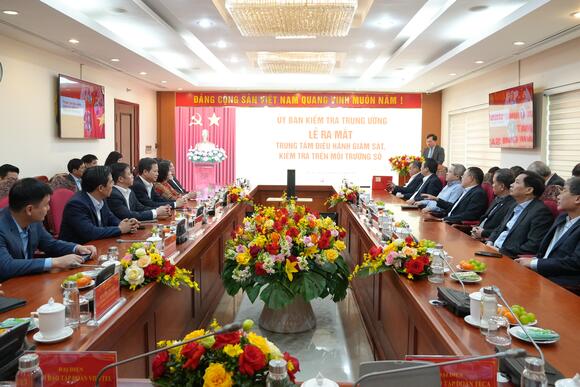 Ủy ban Kiểm tra Trung ương ra mắt Trung tâm điều hành giám sát, kiểm tra trên môi trường số