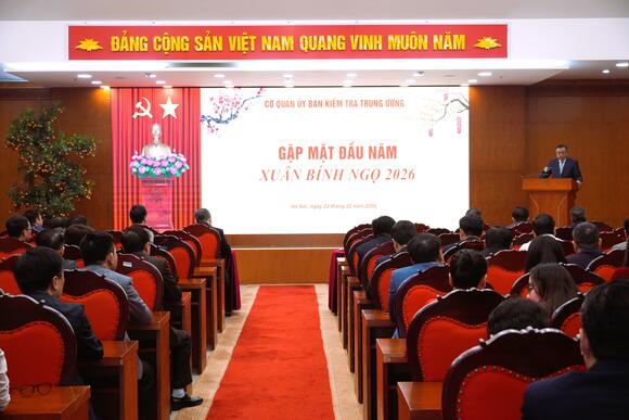 Cơ quan UBKT Trung ương gặp mặt đầu xuân Bính Ngọ 2026