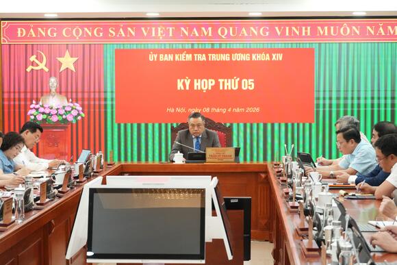 Thông cáo báo chí Kỳ họp thứ 05 của Ủy ban Kiểm tra Trung ương