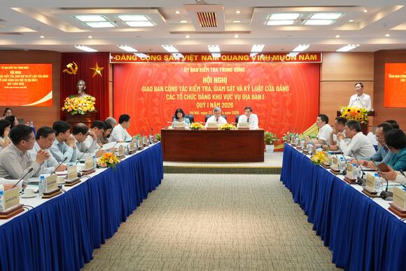 Hội nghị giao ban công tác kiểm tra, giám sát và thi hành kỷ luật đảng quý I năm 2026 các tổ chức đảng thuộc khu vực Vụ Địa bàn I