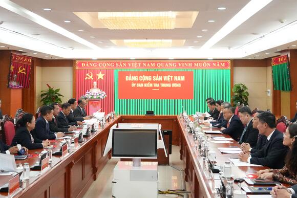 Hội đàm giữa Ủy ban Kiểm tra Trung ương Đảng Cộng sản Việt Nam và Ban Kiểm tra Trung ương Đảng Nhân dân Cách mạng Lào