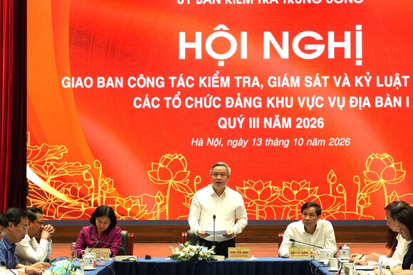 Hội nghị giao ban công tác kiểm tra, giám sát và kỷ luật của Đảng các tổ chức đảng khu vực Vụ Địa bàn I quý III năm 2026